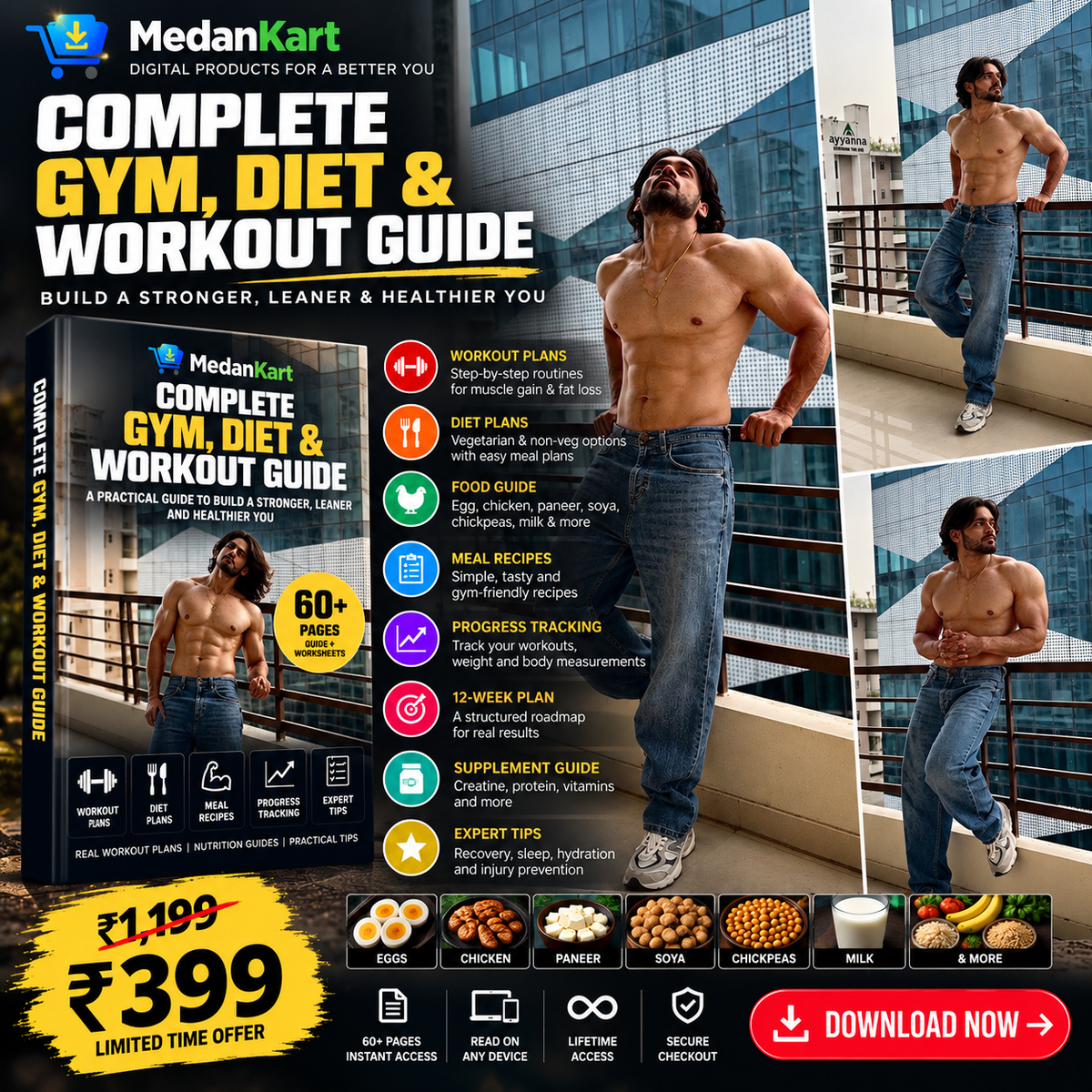 The Complete Gym, Diet & Workout Guide